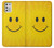 W1146 Yellow Sun Smile Hard Case and Leather Flip Case For Motorola Moto G Stylus (2021)