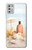 W1425 Seashells on The Beach Hard Case and Leather Flip Case For Motorola Moto G Stylus (2021)