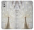 W1980 White Peacock Hard Case and Leather Flip Case For Motorola Moto G Stylus (2021)