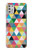 W3049 Triangles Vibrant Colors Hard Case and Leather Flip Case For Motorola Moto G Stylus (2021)