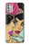 W3171 Girls Pop Art Hard Case and Leather Flip Case For Motorola Moto G Stylus (2021)