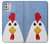 W3254 Chicken Cartoon Hard Case and Leather Flip Case For Motorola Moto G Stylus (2021)