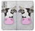 W3257 Cow Cartoon Hard Case and Leather Flip Case For Motorola Moto G Stylus (2021)