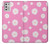 W3500 Pink Floral Pattern Hard Case and Leather Flip Case For Motorola Moto G Stylus (2021)