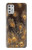 W3691 Gold Peacock Feather Hard Case and Leather Flip Case For Motorola Moto G Stylus (2021)