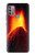 W0745 Volcano Lava Hard Case and Leather Flip Case For Motorola Moto G30, G20, G10