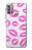 W2214 Pink Lips Kisses Hard Case and Leather Flip Case For Motorola Moto G30, G20, G10