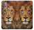 W2870 Lion King of Beasts Hard Case and Leather Flip Case For Motorola Moto G30, G20, G10