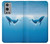W0843 Blue Whale Hard Case and Leather Flip Case For OnePlus 9 Pro
