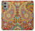 W3402 Floral Paisley Pattern Seamless Hard Case and Leather Flip Case For OnePlus 9 Pro