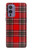 W2374 Tartan Red Pattern Hard Case and Leather Flip Case For OnePlus 9