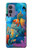 W3227 Underwater World Cartoon Hard Case and Leather Flip Case For OnePlus 9