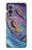 W3676 Colorful Abstract Marble Stone Hard Case and Leather Flip Case For OnePlus 9