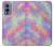W3706 Pastel Rainbow Galaxy Pink Sky Hard Case and Leather Flip Case For OnePlus 9