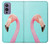 W3708 Pink Flamingo Hard Case and Leather Flip Case For OnePlus 9