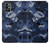 W2959 Navy Blue Camo Camouflage Hard Case and Leather Flip Case For OnePlus 9R