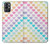 W3499 Colorful Heart Pattern Hard Case and Leather Flip Case For OnePlus 9R