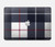 W3452 Plaid Fabric Pattern Hard Case Cover For MacBook 12″ - A1534