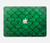 W2704 Green Fish Scale Pattern Graphic Hard Case Cover For MacBook Air 13″ - A1932, A2179, A2337