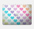 W3499 Colorful Heart Pattern Hard Case Cover For MacBook Pro 13″ - A1706, A1708, A1989, A2159, A2289, A2251, A2338