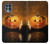 W1083 Pumpkin Spider Candles Halloween Hard Case and Leather Flip Case For Motorola Edge S