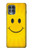 W1146 Yellow Sun Smile Hard Case and Leather Flip Case For Motorola Edge S