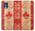 W1603 Canada Flag Old Vintage Hard Case and Leather Flip Case For Motorola Edge S