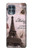 W2211 Paris Postcard Eiffel Tower Hard Case and Leather Flip Case For Motorola Edge S