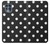 W2299 Black Polka Dots Hard Case and Leather Flip Case For Motorola Edge S