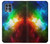 W2312 Colorful Rainbow Space Galaxy Hard Case and Leather Flip Case For Motorola Edge S