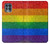 W2683 Rainbow LGBT Pride Flag Hard Case and Leather Flip Case For Motorola Edge S