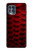 W2879 Red Arowana Fish Scale Hard Case and Leather Flip Case For Motorola Edge S