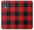 W2931 Red Buffalo Check Pattern Hard Case and Leather Flip Case For Motorola Edge S