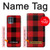 W2931 Red Buffalo Check Pattern Hard Case and Leather Flip Case For Motorola Edge S