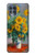 W2937 Claude Monet Bouquet of Sunflowers Hard Case and Leather Flip Case For Motorola Edge S