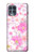 W3036 Pink Sweet Flower Flora Hard Case and Leather Flip Case For Motorola Edge S