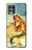 W3184 Little Mermaid Painting Hard Case and Leather Flip Case For Motorola Edge S