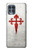 W3200 Order of Santiago Cross of Saint James Hard Case and Leather Flip Case For Motorola Edge S