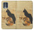 W3229 Vintage Cat Poster Hard Case and Leather Flip Case For Motorola Edge S