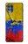 W3306 Colombia Flag Vintage Football Graphic Hard Case and Leather Flip Case For Motorola Edge S