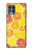 W3408 Lemon Hard Case and Leather Flip Case For Motorola Edge S