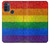 W2683 Rainbow LGBT Pride Flag Hard Case and Leather Flip Case For Motorola Moto G50