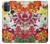 W3205 Retro Art Flowers Hard Case and Leather Flip Case For Motorola Moto G50