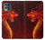 W0526 Red Dragon Hard Case and Leather Flip Case For Motorola Moto G100