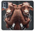 W1271 Crazy Cow Hard Case and Leather Flip Case For Motorola Moto G100