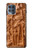 W1307 Fish Wood Carving Graphic Printed Hard Case and Leather Flip Case For Motorola Moto G100