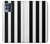 W2297 Black and White Vertical Stripes Hard Case and Leather Flip Case For Motorola Moto G100