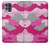 W2525 Pink Camo Camouflage Hard Case and Leather Flip Case For Motorola Moto G100