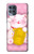 W3025 Pink Maneki Neko Lucky Cat Hard Case and Leather Flip Case For Motorola Moto G100