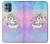 W3256 Cute Unicorn Cartoon Hard Case and Leather Flip Case For Motorola Moto G100